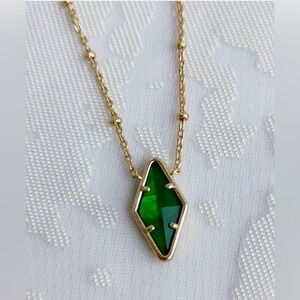 NEW Emerald Green Kinsley Pendant Necklace KENDRA SCOTT